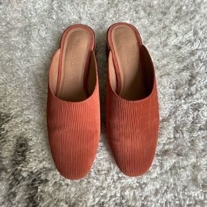 MADEWELL Corduroy mules, 7.5
